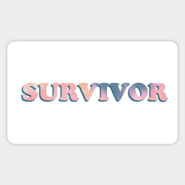 Survivor Sticker by lesleyrink